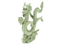 Pewter Victory Dragon Grasping Wealth