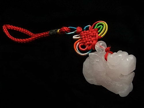 Rose Quartz Pi Yao Protector