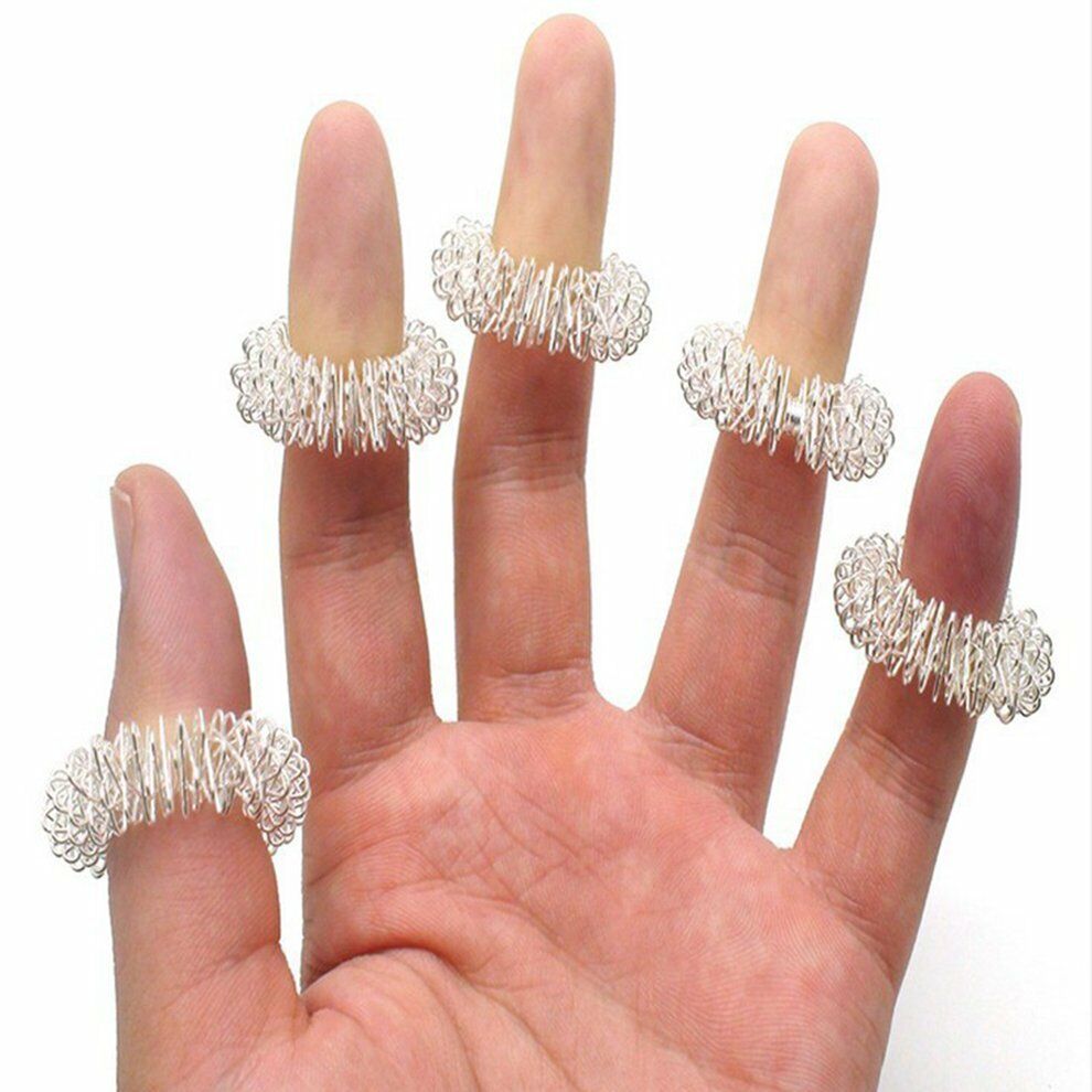 Acu-Ring Acupressure Finger Massage Ring – Natures Energies Health Products