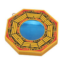 Concave Yellow and Black Bagua Mirror