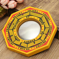 Concave Yellow and Black Bagua Mirror