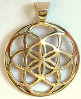 Sacred Geometry Solar Mandala Pendant - Sterling Silver