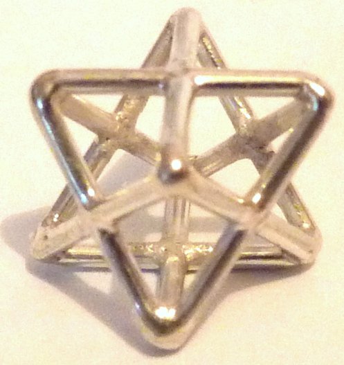 Sacred Geometry Star Tetrahedron - Sterling Silver
