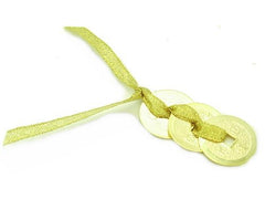 Three Auspicious Golden Feng Shui Coins