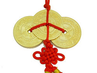 Three Coins Amulet With Mystic Knot