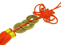 Three Coins With Mystic Knot Tassel
